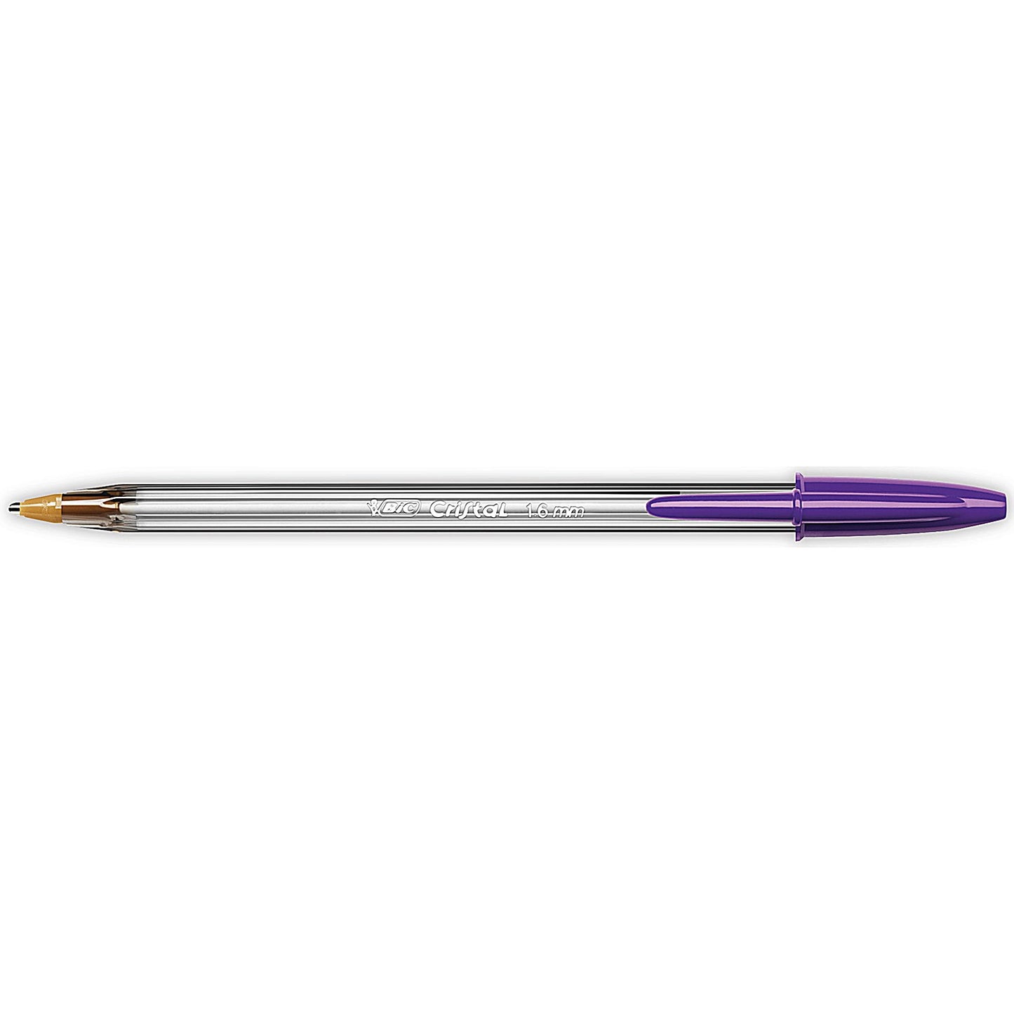 Bic Cristal Fun Ballpoint Pen, Purple, Pack of 20