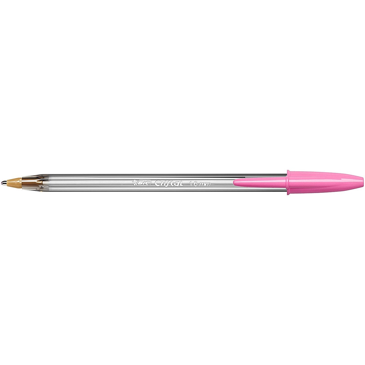 Bic Cristal Fun Ballpoint Pen 1.6mm Line Width Pink (Pack of 20)