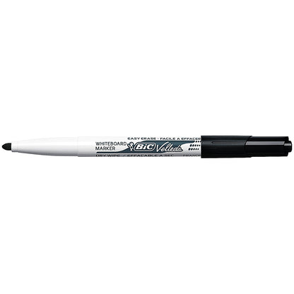Bic Velleda 1741 Whiteboard Marker, Bullet Tip, Black, Pack of 12
