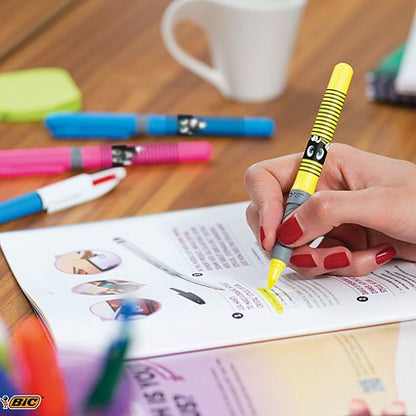 Bic Highlighter Grip Pastel Assorted (12 Pack)