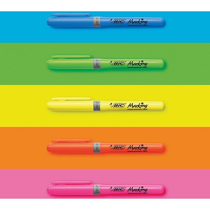 Bic Highlighter Grip Pastel Assorted (12 Pack)
