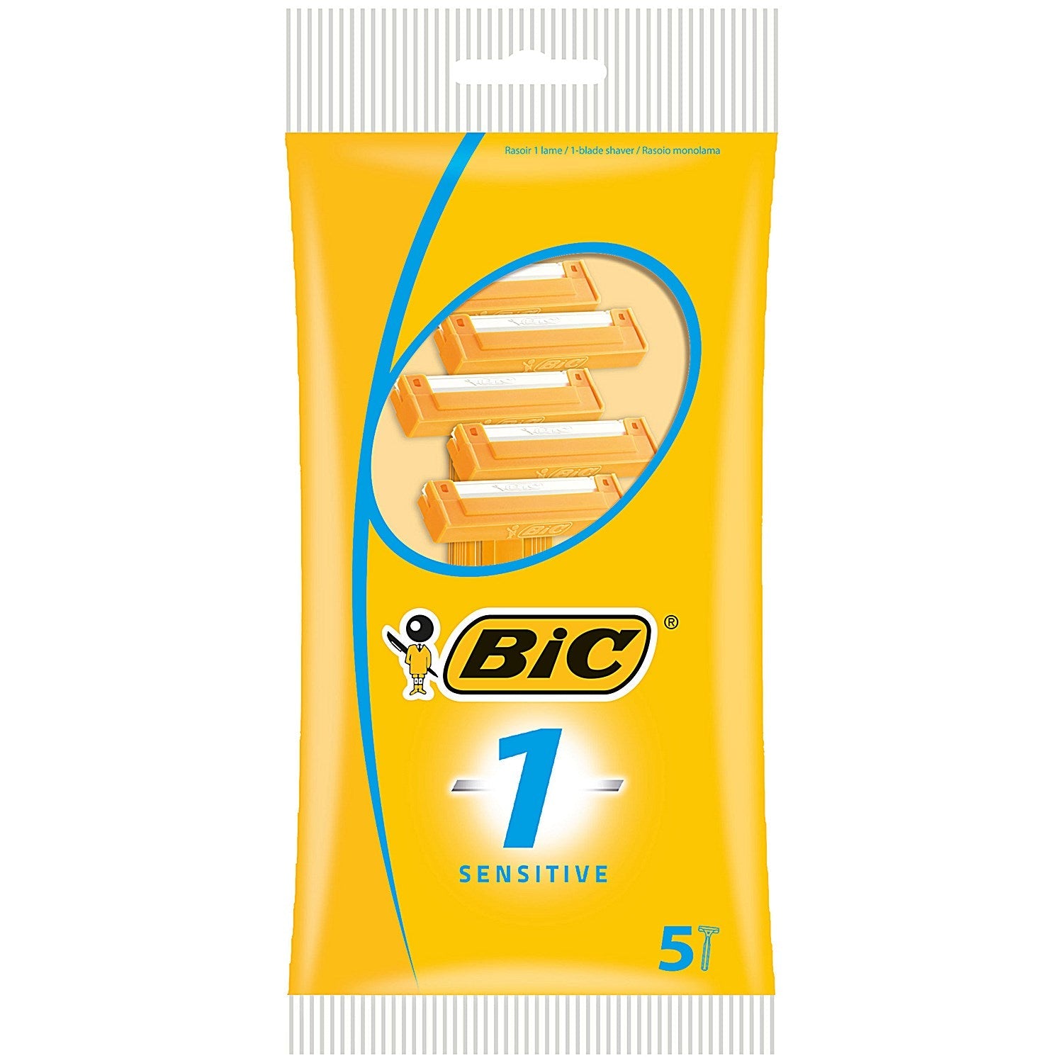 Bic 1 Sensitive Disposable Razors, Pack of 5 Easy2Order : BC70501