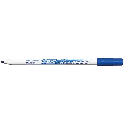 Bic Velleda 1721 Drywipe Marker, Blue, Pack of 24
