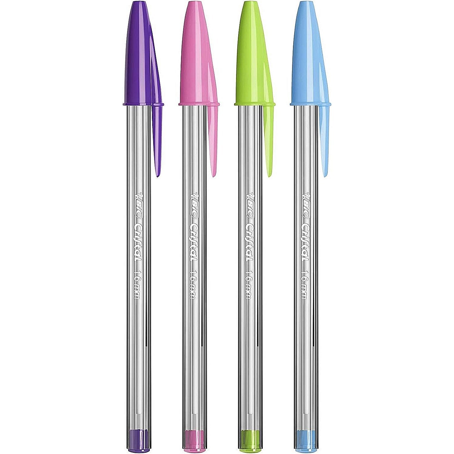 Bic Cristal Fun Ballpoint Pens, Assorted, Pack of 8 Easy2Order : BC76404