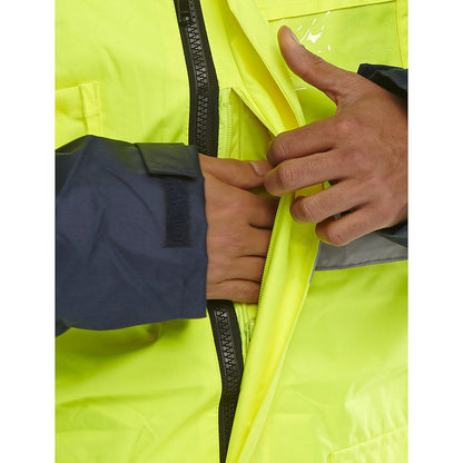 Beeswift Two Tone Breathable Traffic Jacket, Saturn Yellow & Navy Blue, 3XL
