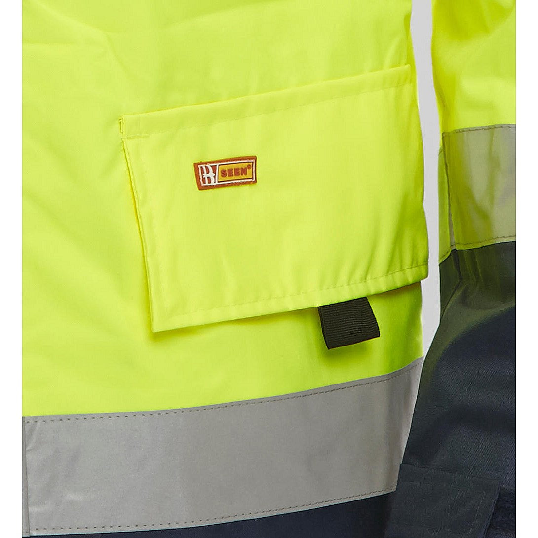 Beeswift Two Tone Breathable Traffic Jacket, Saturn Yellow & Navy Blue, 4XL Easy2Order : BD109SYNXXXXL