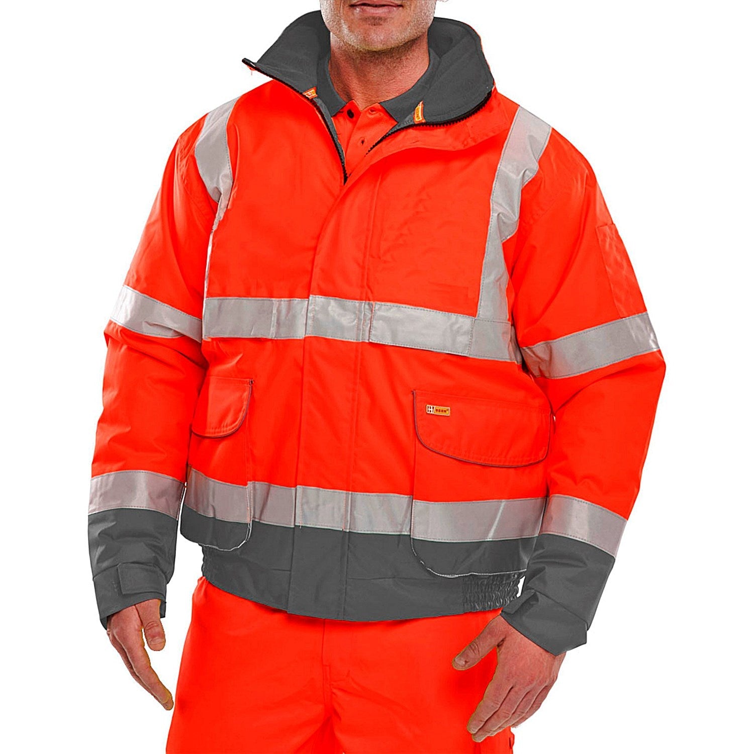 Beeswift Two Tone Bomber Jacket, Red & Grey, 2XL Easy2Order : BD208REGYXXL