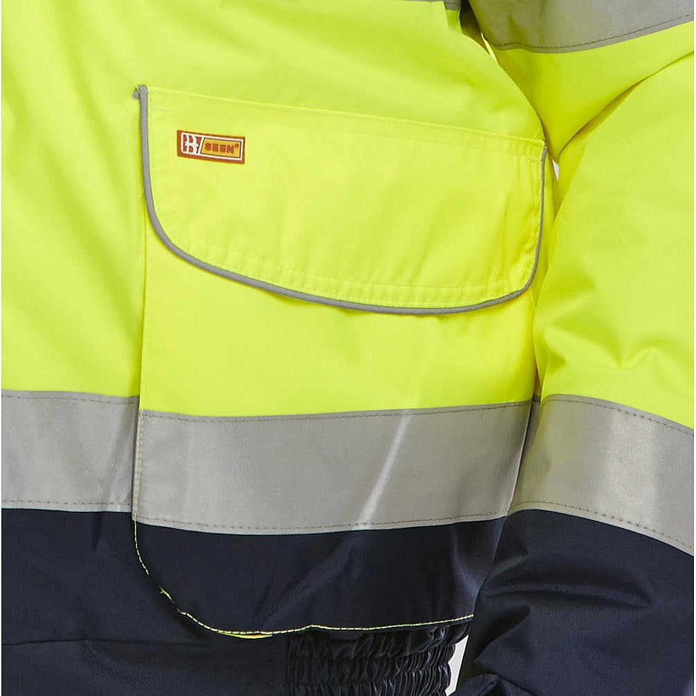 Beeswift Spd208 Bomber Jacket, Saturn Yelllow & Navy , XS