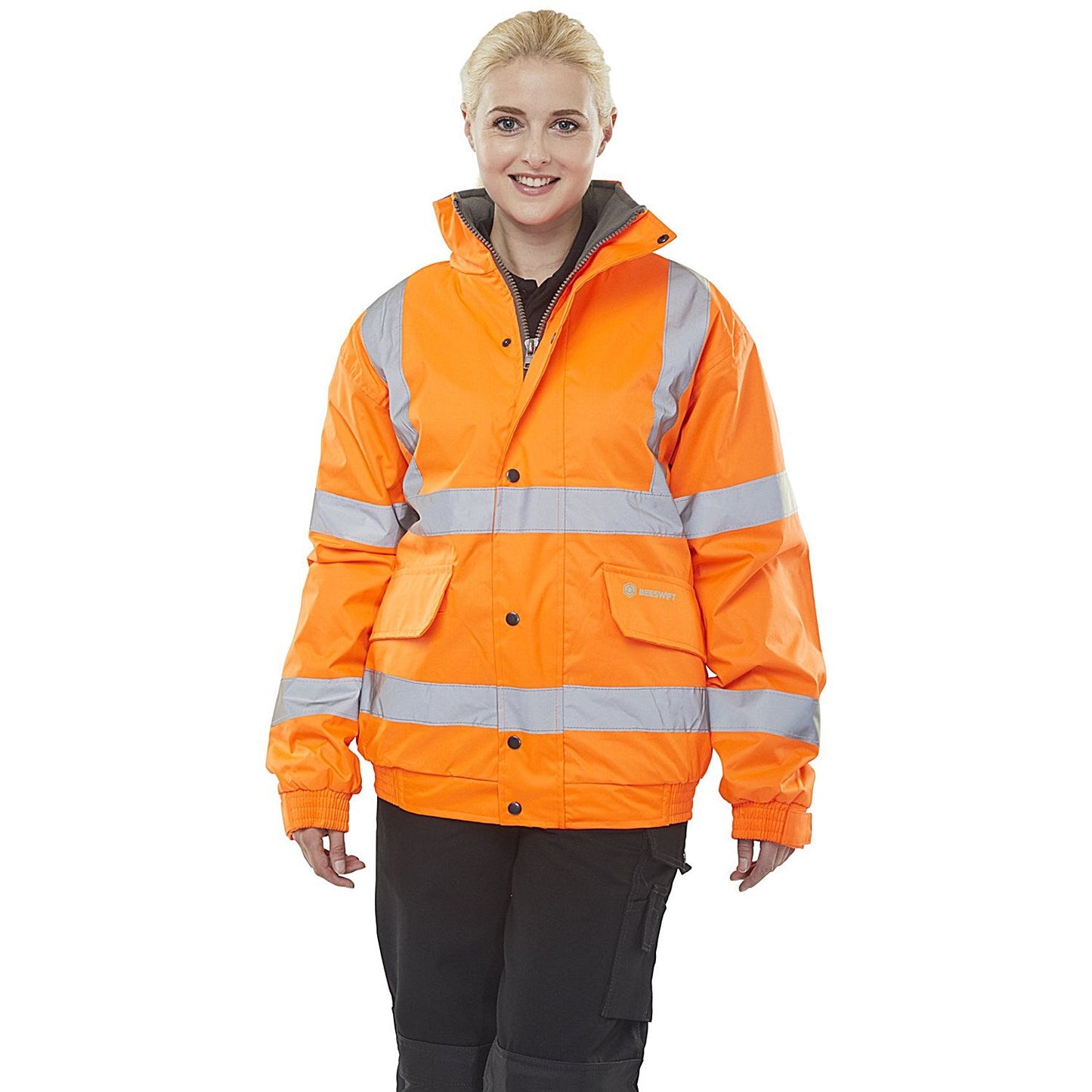 Beeswift High Visibility Super Bomber Ladies Jacket, Orange, Size 12 Easy2Order : BD71ORLD12