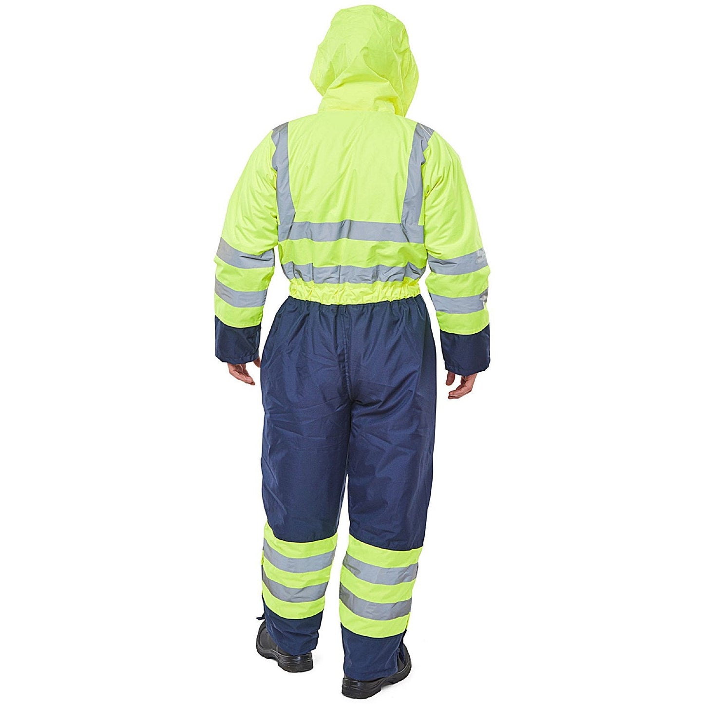 Beeswift Two Tone Hiviz Thermal Waterproof Coveralls, Saturn Yellow & Navy Blue, XL Easy2Order : BD900SYNXL