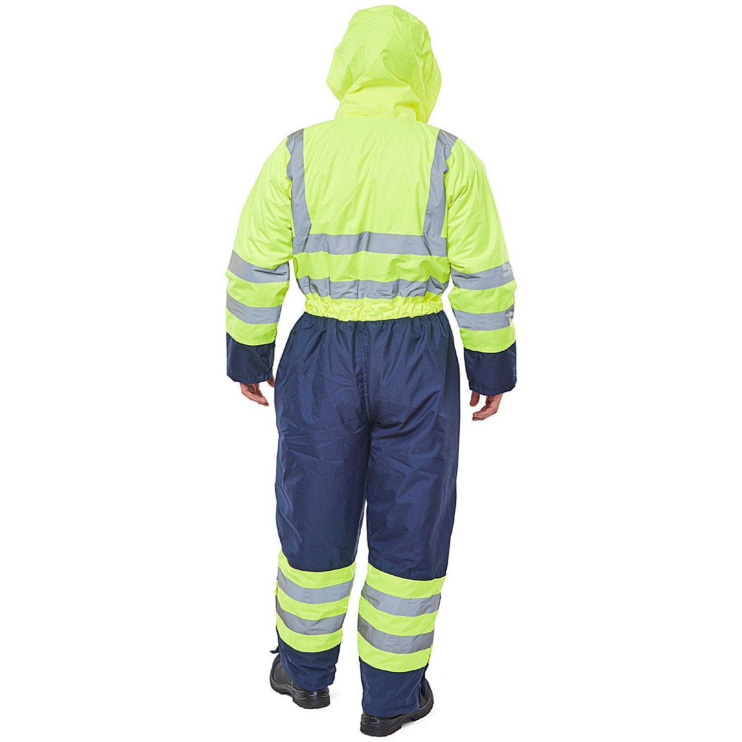 Beeswift Two Tone Hiviz Thermal Waterproof Coveralls, Saturn Yellow & Navy Blue, XL Easy2Order : BD900SYNXL