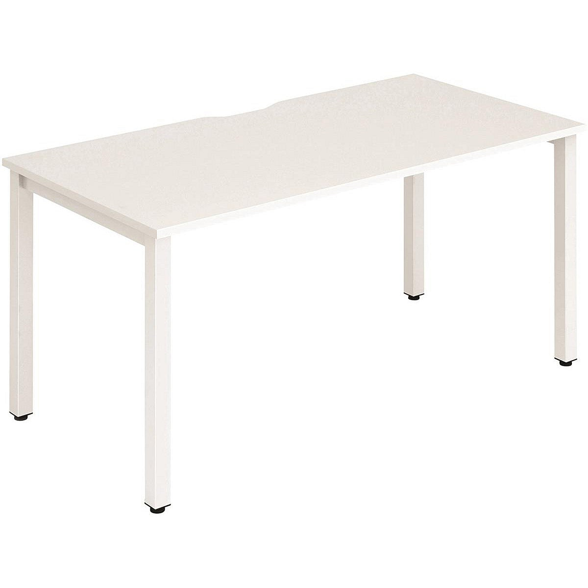 Evolve Plus 1200mm Single Starter Office Bench Desk White Top White Frame Easy2Order : BE116