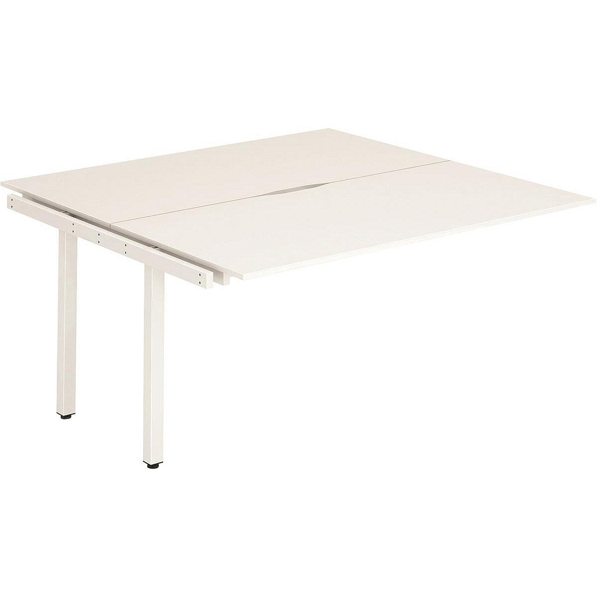 Evolve Plus 1200mm B2B Office Bench Desk Ext Kit White Top White Frame Easy2Order : BE196