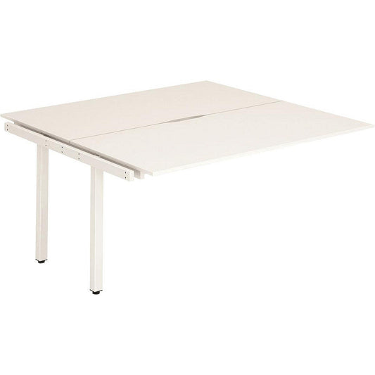 Evolve Plus 1200mm B2B Office Bench Desk Ext Kit White Top White Frame Easy2Order : BE196