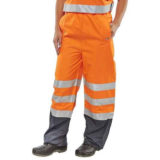 Beeswift Belfry Trousers, Orange & Navy Blue, 3XL Easy2Order : BETORNXXXL