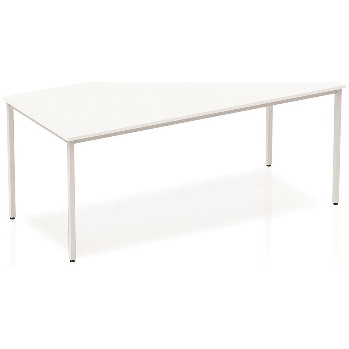 Impulse Rectangular Table, 1800mm, White, Silver Box Frame Leg Easy2Order : BF00118