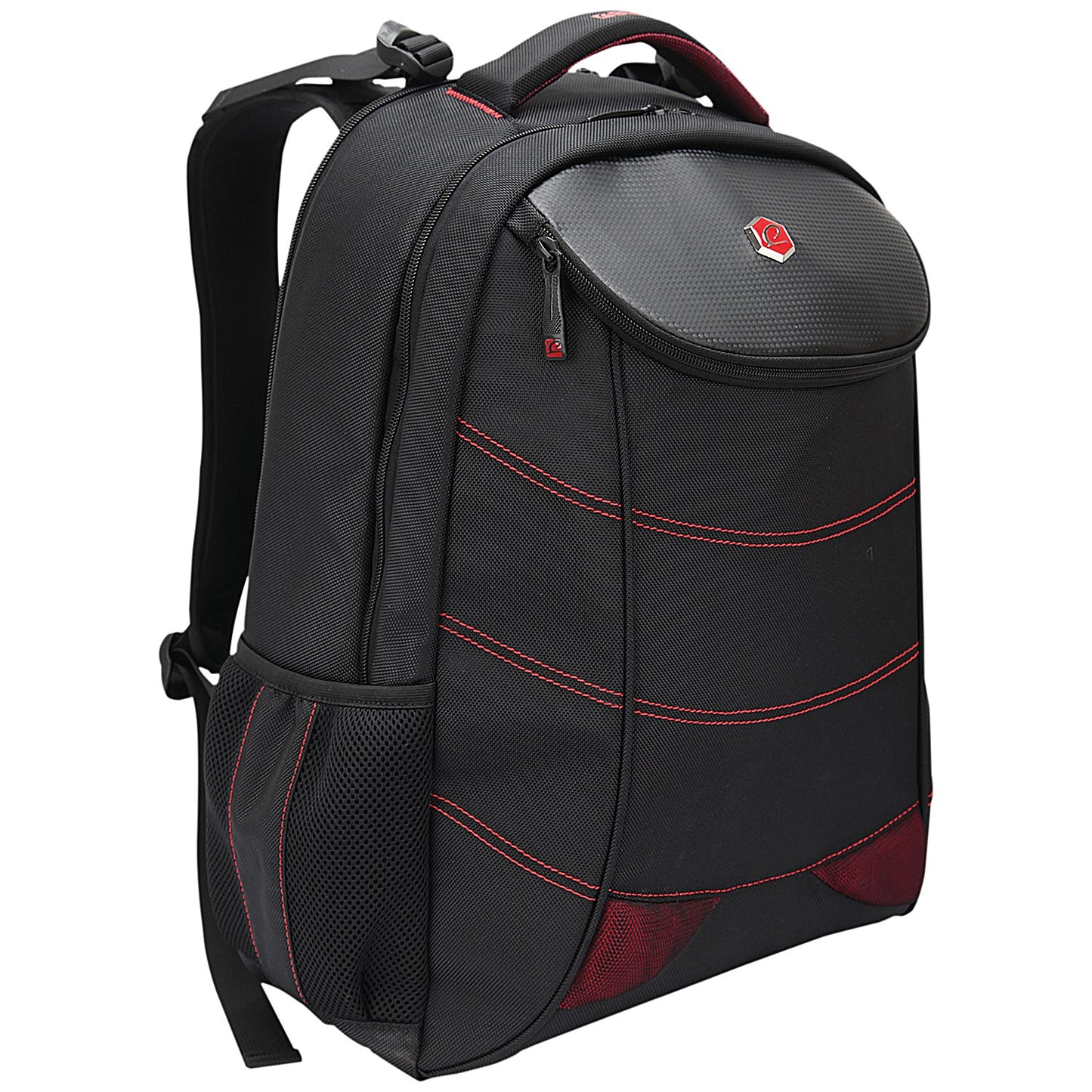 BestLife 17 Inch Gaming Snake Eye Backpack with USB Connector, For up to 17 Inch Laptops, Black