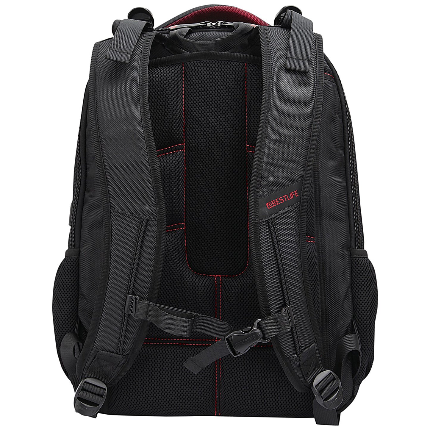 BestLife 17 Inch Gaming Snake Eye Backpack with USB Connector, For up to 17 Inch Laptops, Black