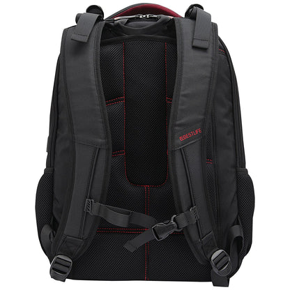BestLife 17 Inch Gaming Snake Eye Backpack with USB Connector, For up to 17 Inch Laptops, Black
