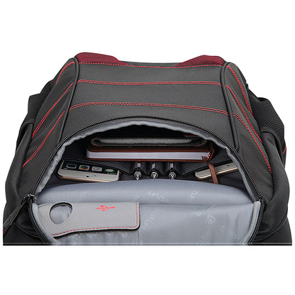 BestLife 17 Inch Gaming Snake Eye Backpack with USB Connector, For up to 17 Inch Laptops, Black