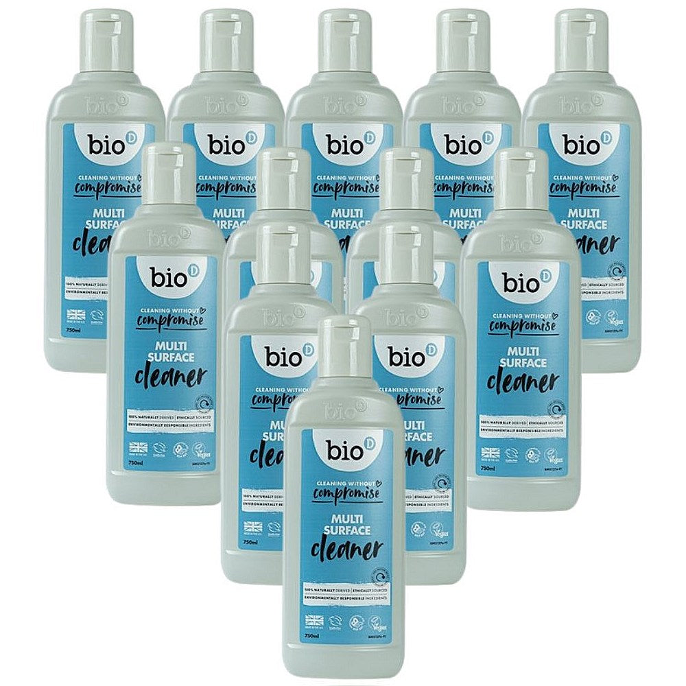 Bio-D Fragrance Free Multi Surface Cleaner, 750ml, Pack of 12