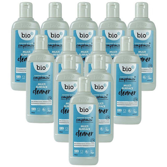 Bio-D Fragrance Free Multi Surface Cleaner, 750ml, Pack of 12