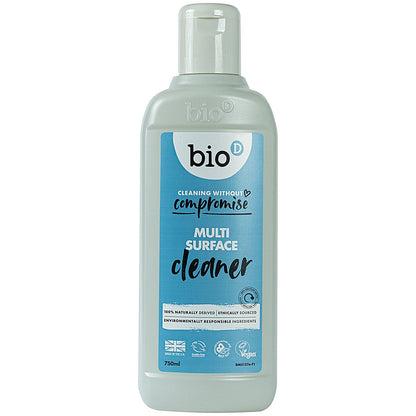 Bio-D Fragrance Free Multi Surface Cleaner, 750ml, Pack of 12