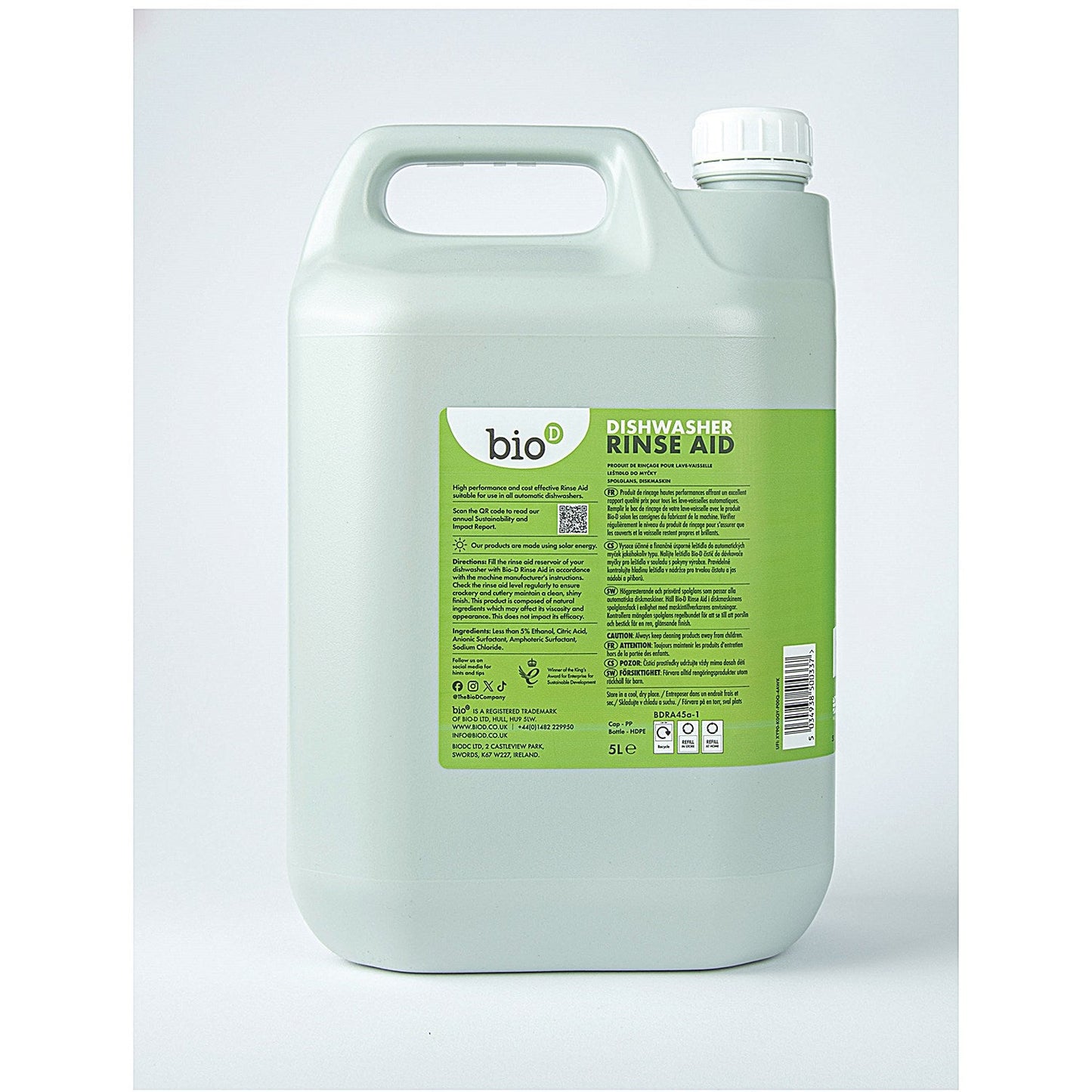 Bio-D Dishwasher Rinse Aid, 5 Litres