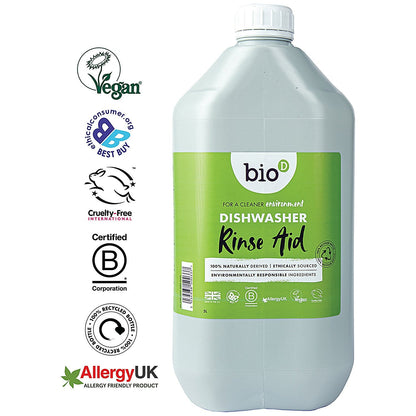 Bio-D Dishwasher Rinse Aid, 5 Litres Easy2Order : BID50033
