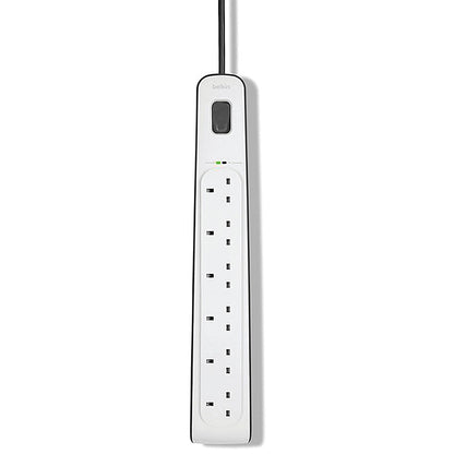 Belkin Surge Protector Extension Lead 6 Sockets 2m White