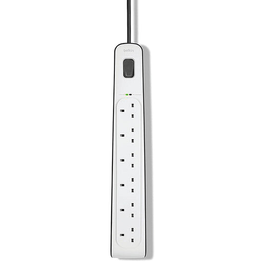 Belkin Surge Protector Extension Lead 6 Sockets 2m White