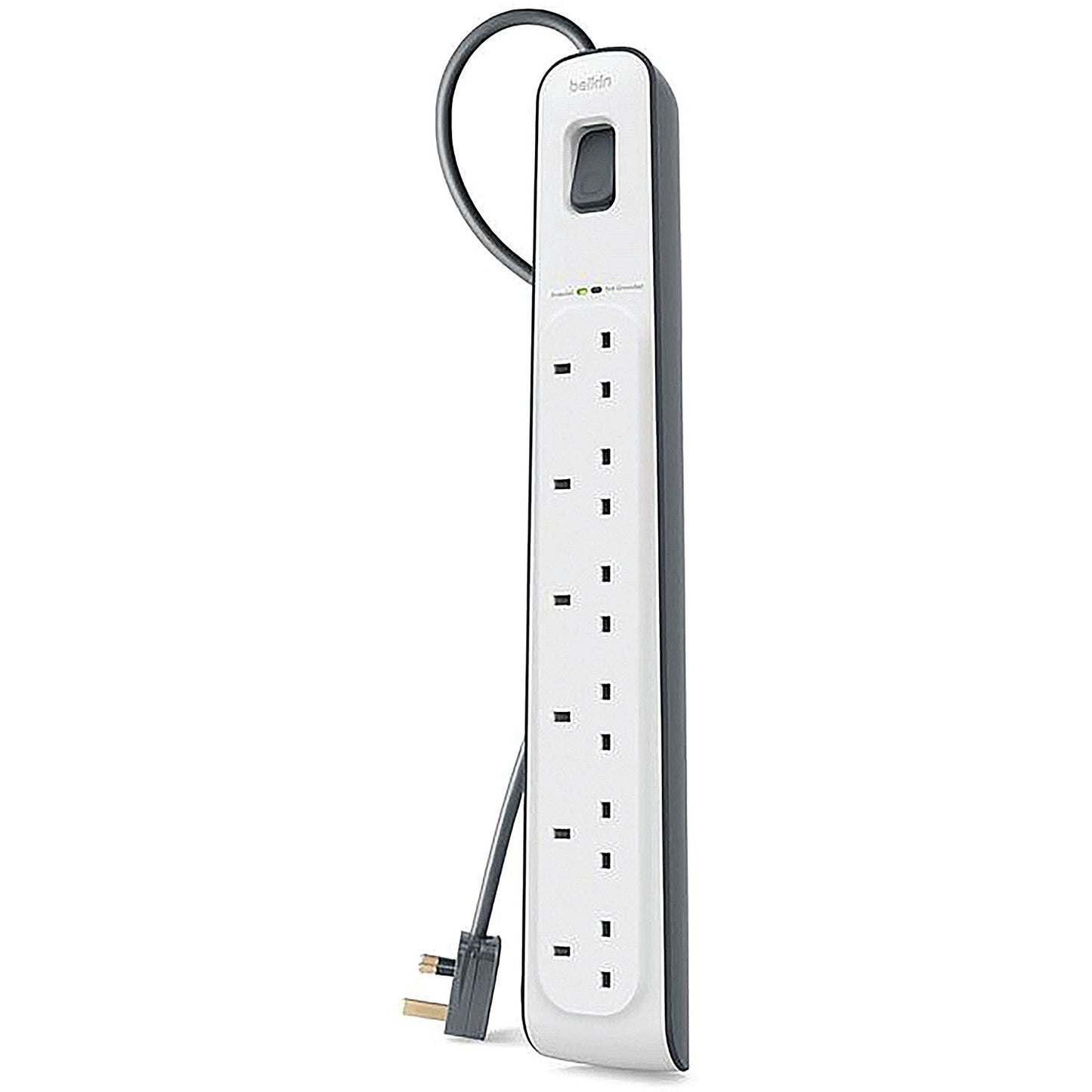 Belkin Surge Protector Extension Lead 6 Sockets 2m White