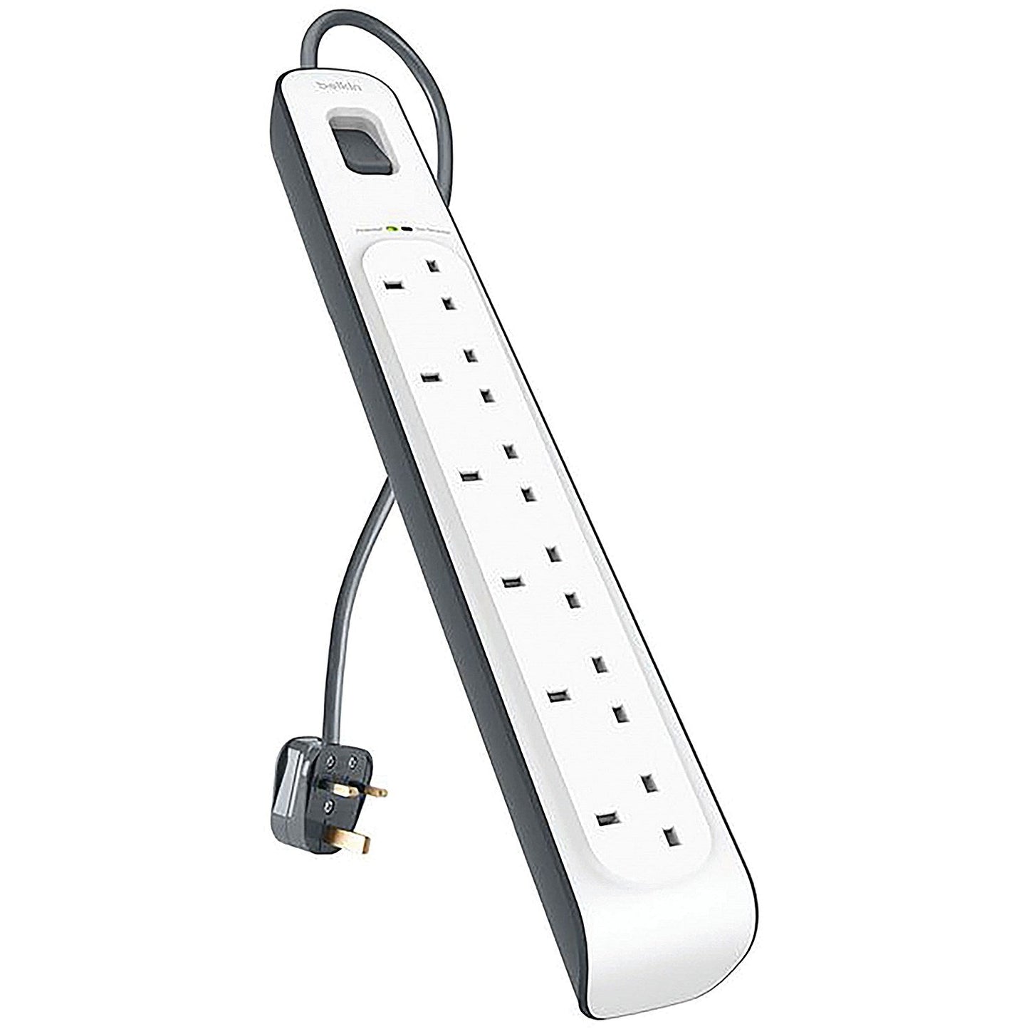 Belkin Surge Protector Extension Lead 6 Sockets 2m White