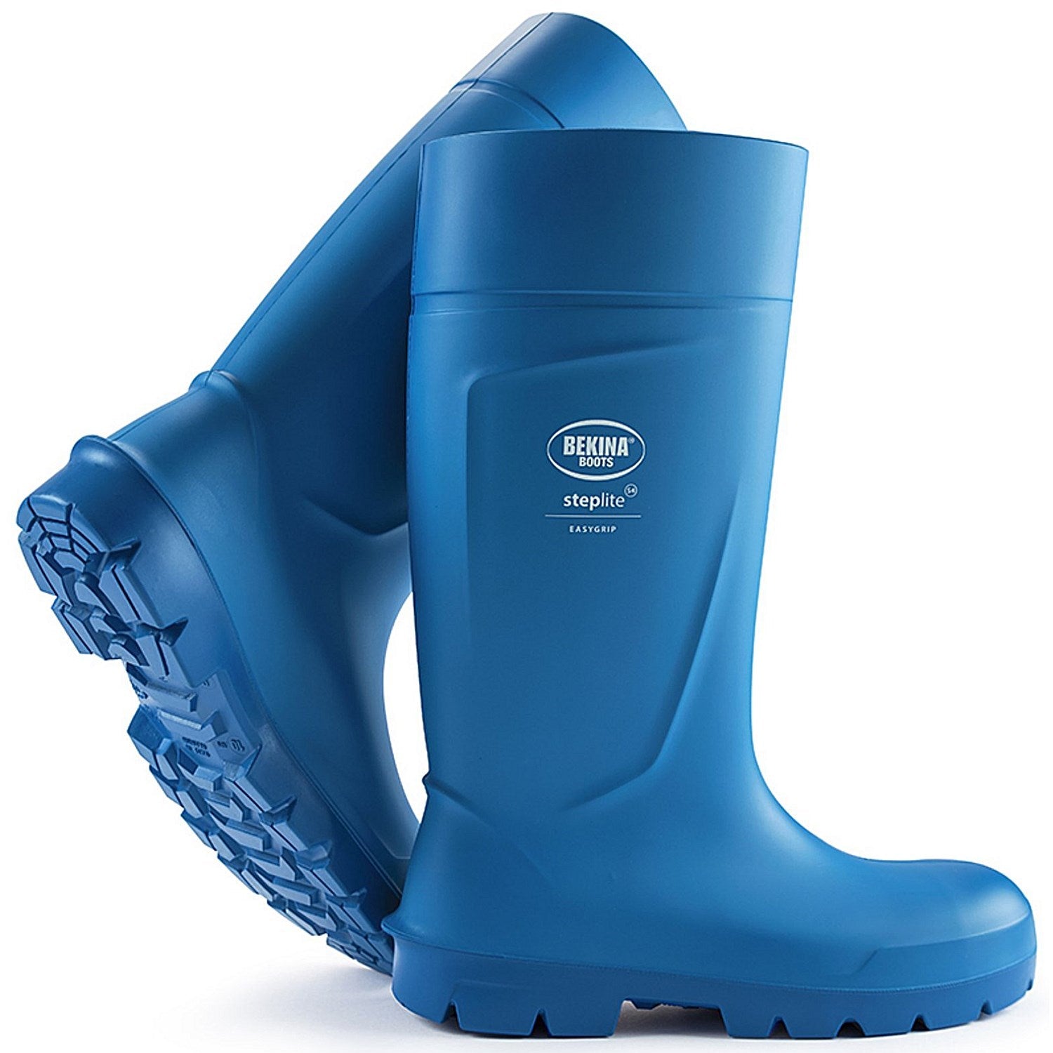 Bekina Steplite Easygrip Safety S4 Wellington Boots, Blue, 4 Easy2Order : BNPAN3P535304