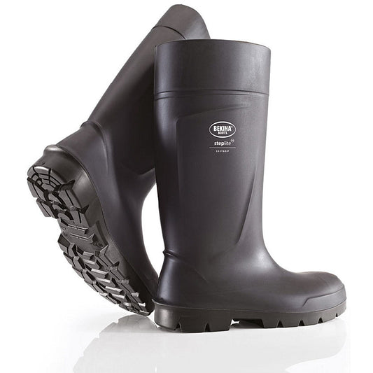 Bekina Steplite Easygrip S5 Full Safety Wellington Boots, Black, 12 Easy2Order : BNPAN4P808012