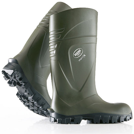 Bekina Steplite X Solid Grip S5 Full Safety Wellington Boots, Green, 6.5 Easy2Order : BNXAN4P918006.5