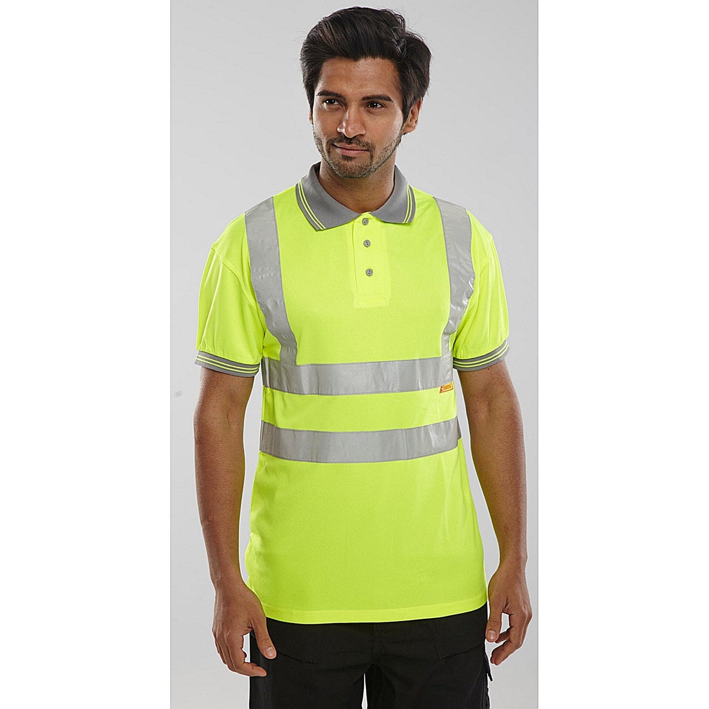 Beeswift Short Sleeve Polo Shirt, Saturn Yellow, Medium
