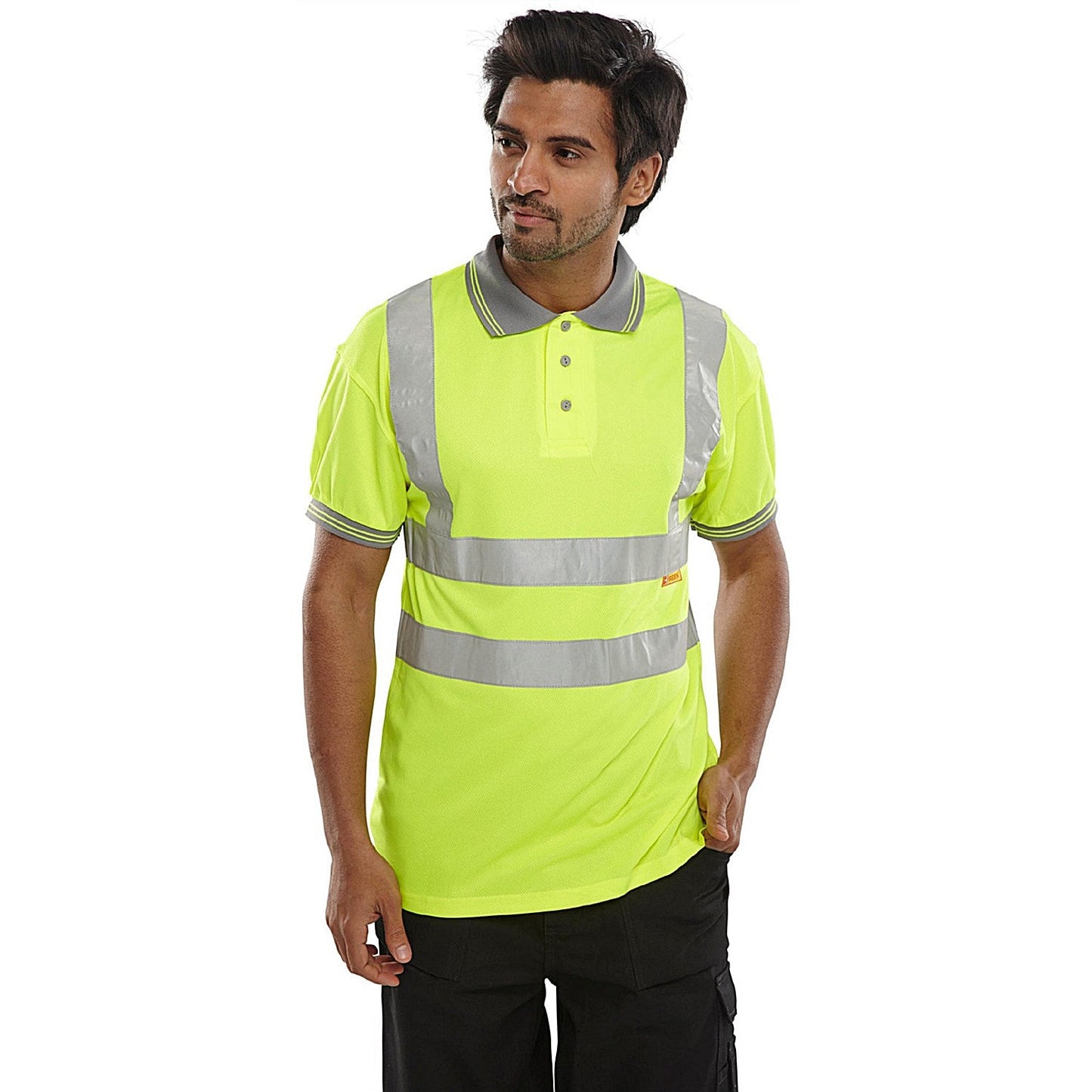 Beeswift Short Sleeve Polo Shirt, Saturn Yellow, XL