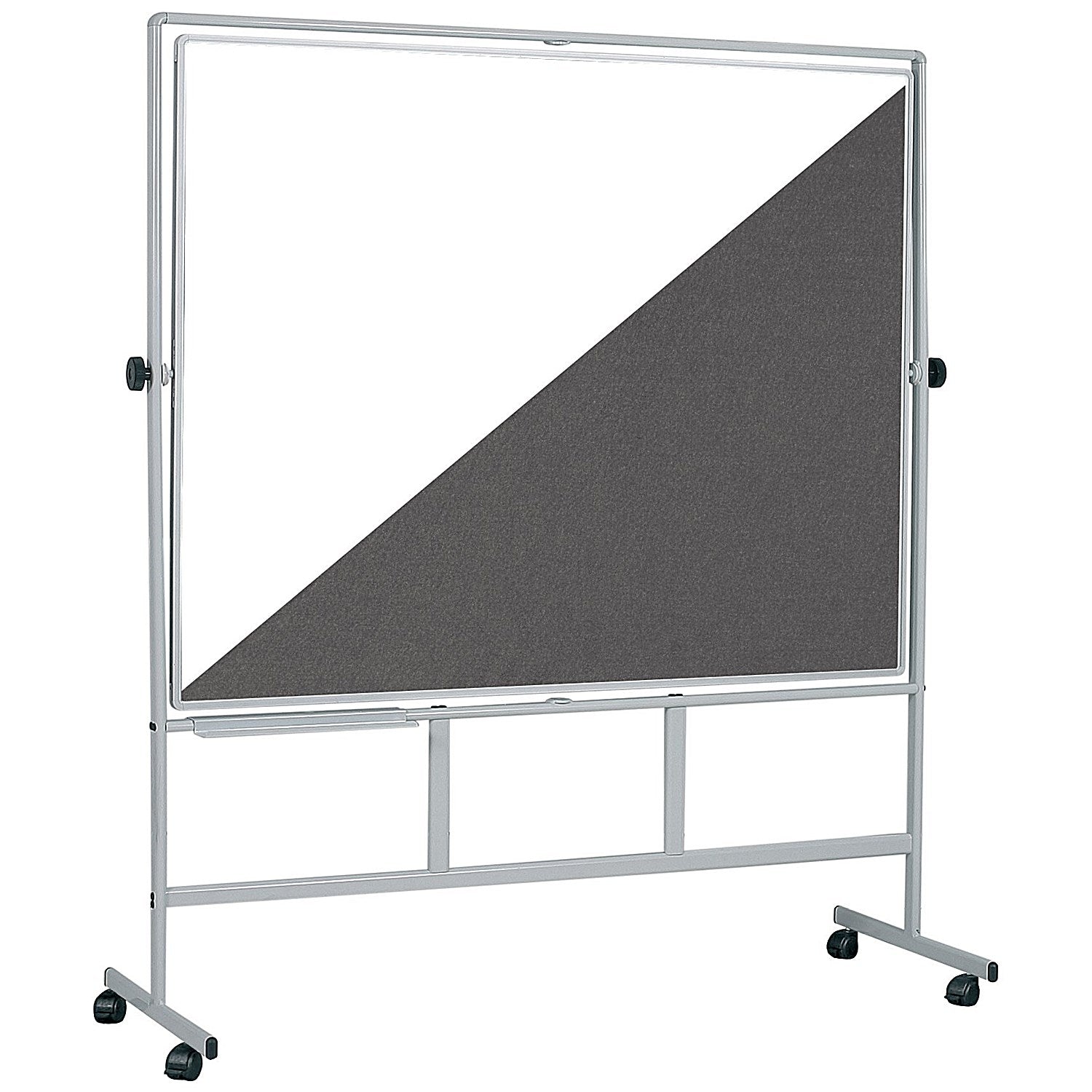 Bi-Office Revolver Plus Duo Magnetic Lacquered Steel and Grey Felt Board, 1200x900mm Easy2Order : BQ00099