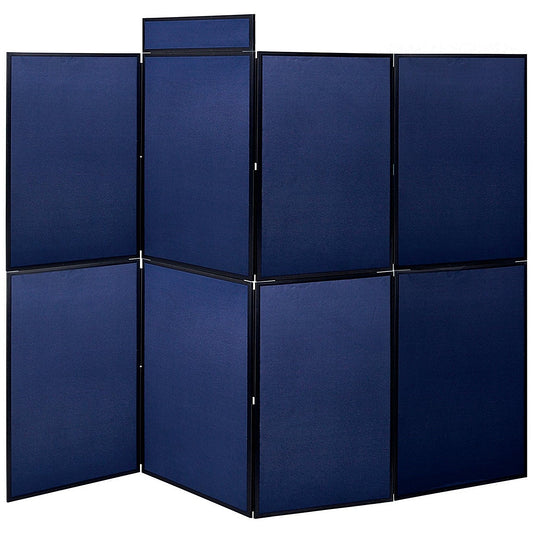 Bi-Office Showboard, 8 Panel+Header Boards, 2400x1800mm Blue Easy2Order : BQ00156