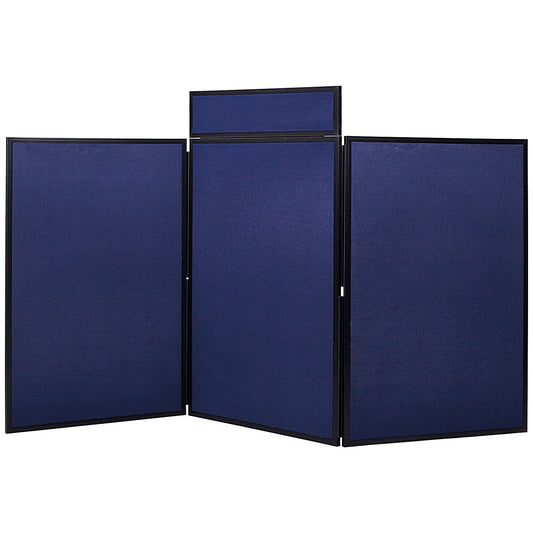 Bi-Office Showboard, 3 Panel+Header Boards, 1800x900mm, Blue Easy2Order : BQ00158