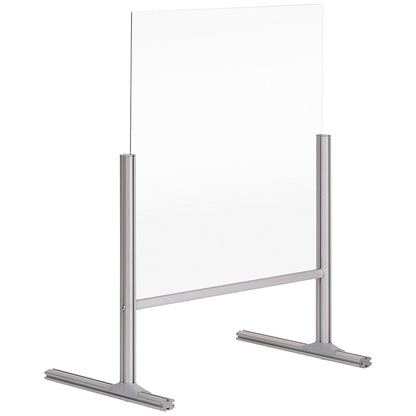 Bi-Office B Desk Glass Protection Screen, 650x850mm