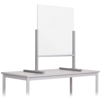 Bi-Office B Desk Glass Protection Screen, 650x850mm