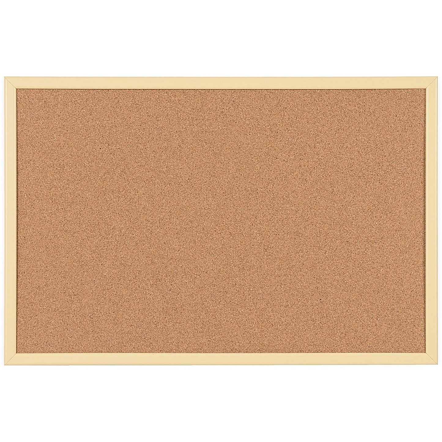 Bi-Office Pastel Cork Noticeboard, 600x400mm, Yellow Wooden Frame Easy2Order : BQ01969