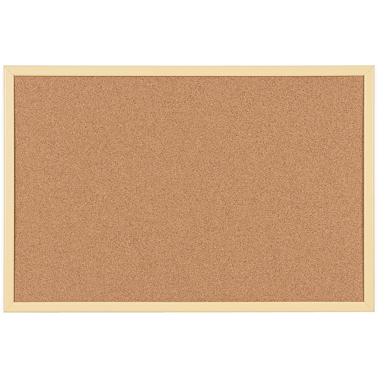 Bi-Office Pastel Cork Noticeboard, 600x400mm, Yellow Wooden Frame Easy2Order : BQ01969