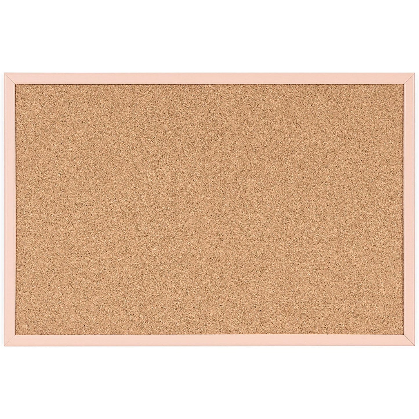 Bi-Office Pastel Cork Noticeboard, 600x400mm, Salmon Wooden Frame Easy2Order : BQ01970