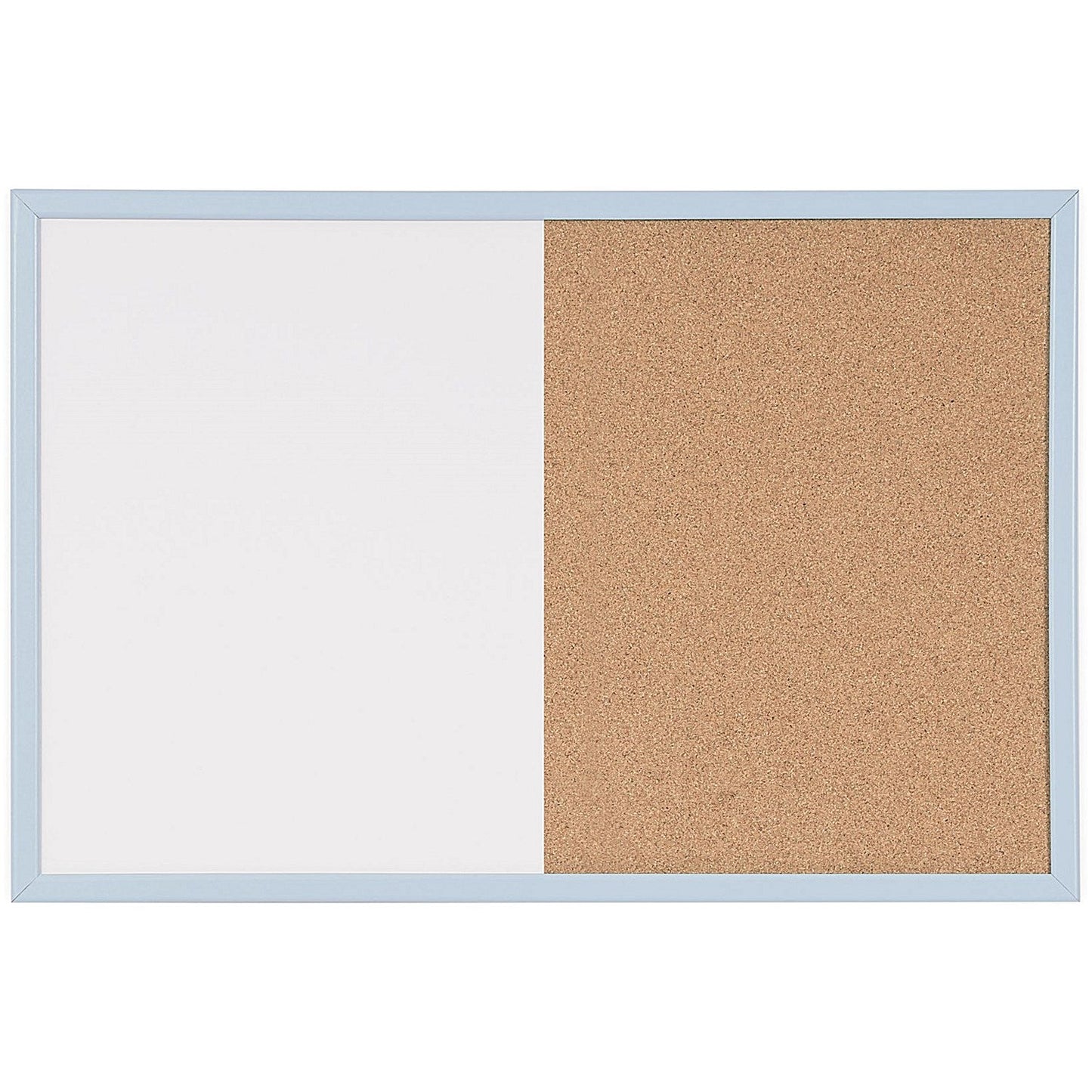 Bi-Office Pastel Cork and Magnetic Drywipe Combination Board, 600x400mm, Blue Frame Easy2Order : BQ02019