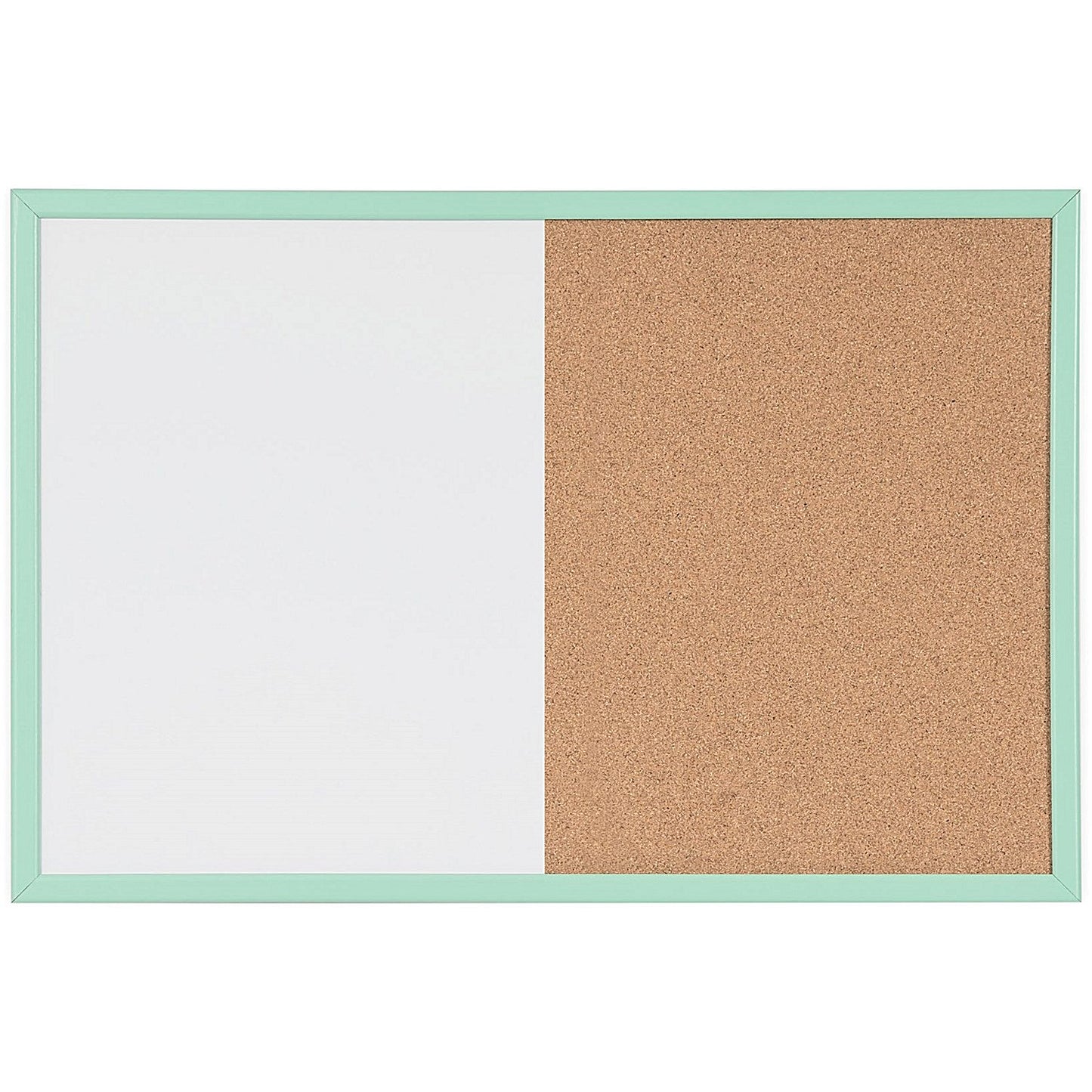 Bi-Office Pastel Cork and Magnetic Drywipe Combination Board, 600x400mm, Green Frame Easy2Order : BQ02036