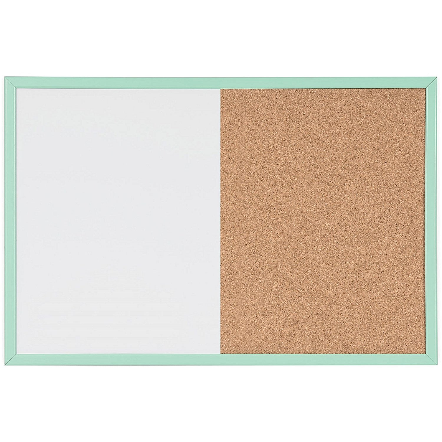 Bi-Office Pastel Cork and Magnetic Drywipe Combination Board, 600x400mm, Green Frame Easy2Order : BQ02036