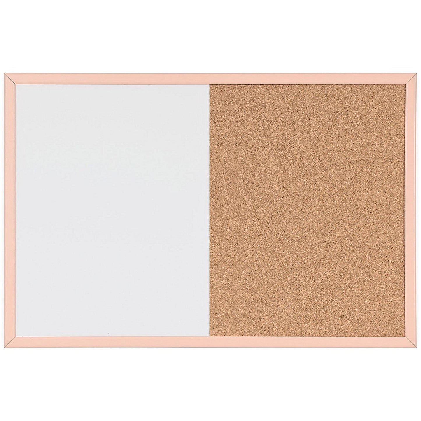 Bi-Office Pastel Cork and Magnetic Drywipe Combination Board, 600x400mm, Salmon Frame Easy2Order : BQ02037